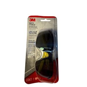 3M Safety Eyewear Black Impact Resistant UV Protection Glasses ANSI Z87.1 New